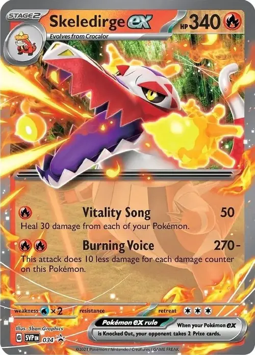 Skeledirge ex - 034 card art