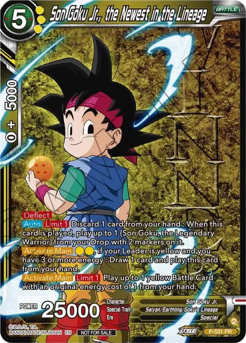 Son Goku Jr., the Newest in the Lineage (Winner-Stamped) (Zenkai Series Tournament Pack Vol.5) card art