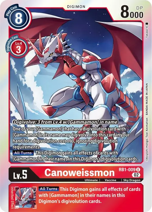 Canoweissmon card art