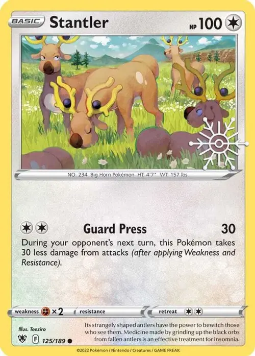 Stantler - 125/189 (Holiday Calendar) card art