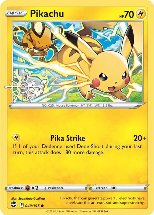 Pikachu - 049/195 (Holiday Calendar) card art
