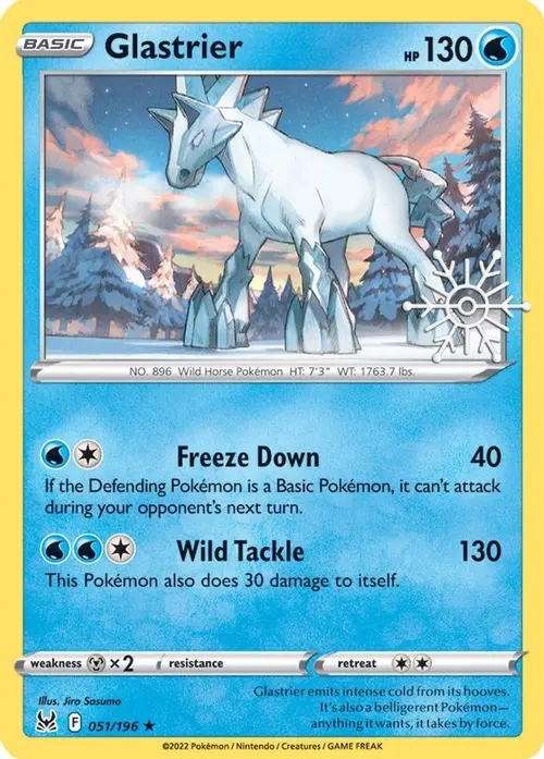 Glastrier - 051/196 (Holiday Calendar) card art