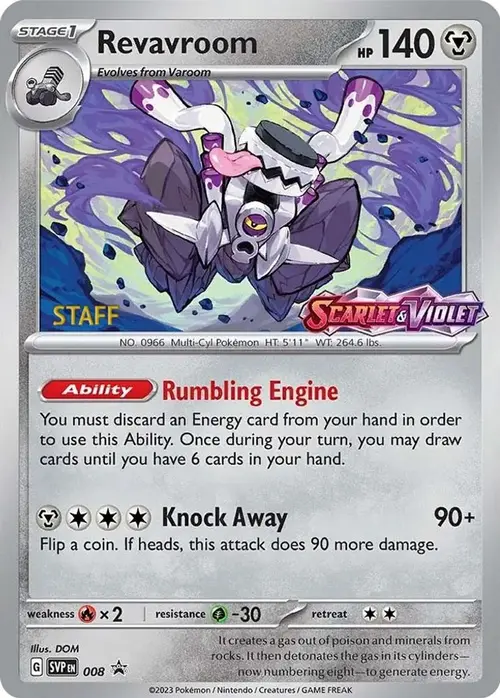 Revavroom - 008 (Prerelease) [Staff] card art