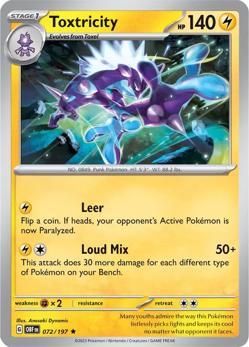 Toxtricity card art
