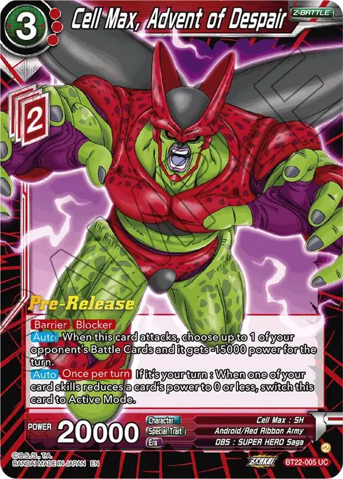 Cell Max, Advent of Despair card art