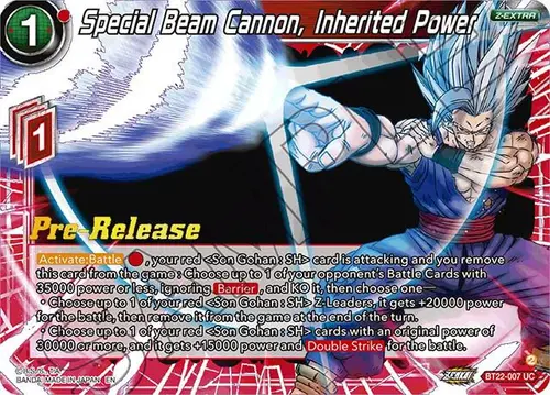 Special Beam Cannon, Inherited Power card art
