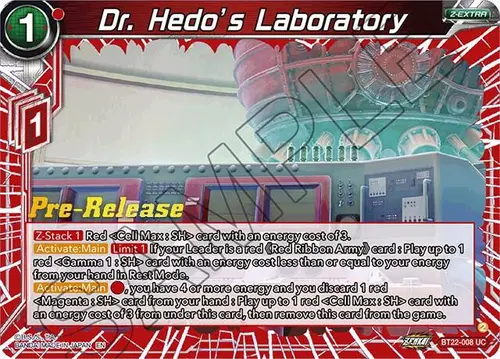 Dr. Hedo's Laboratory card art