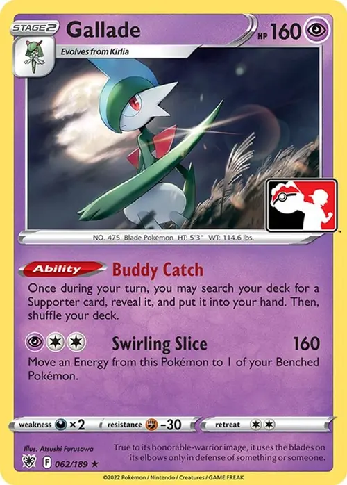 Gallade - 062/189 card art
