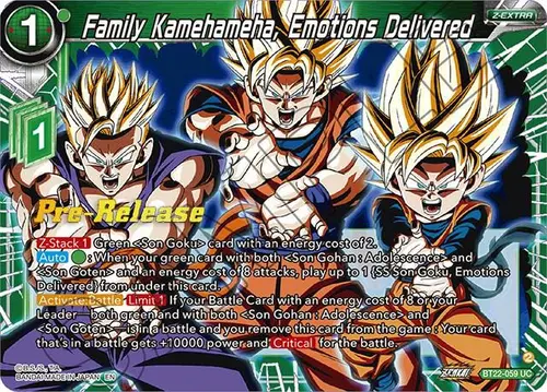 Family Kamehameha, Emotions Delivered card art