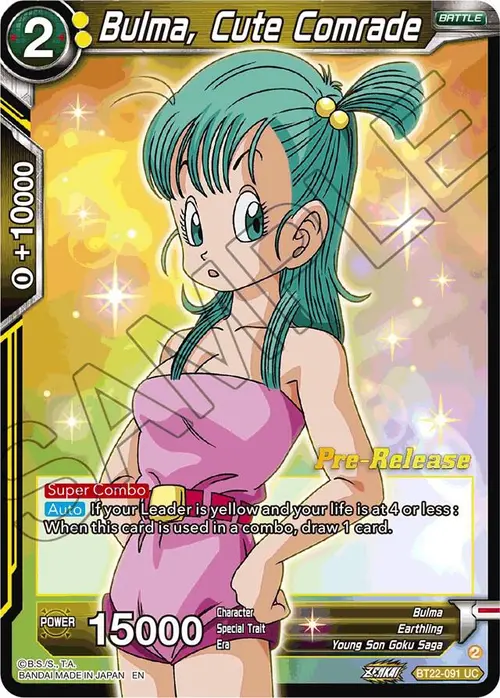 Bulma, Cute Comrade card art