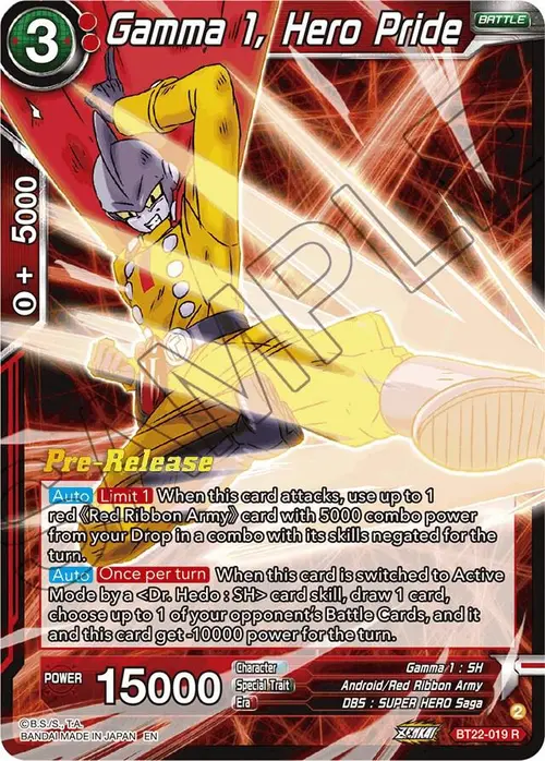 Gamma 1, Hero Pride card art