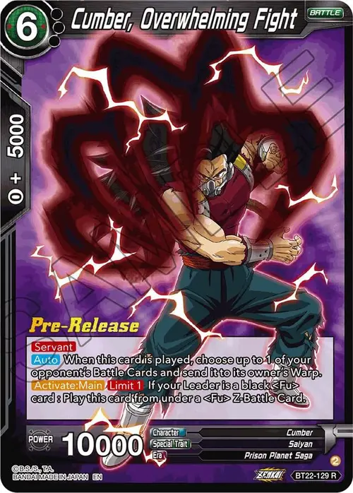 Cumber, Overwhelming Fight card art