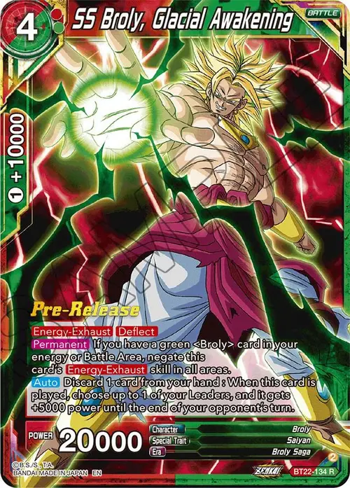 SS Broly, Glacial Awakening card art