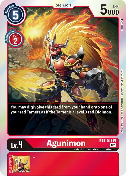 Agunimon (Resurgence Booster Reprint) card art