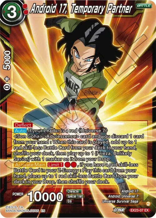 Android 17, Temporary Partner card art