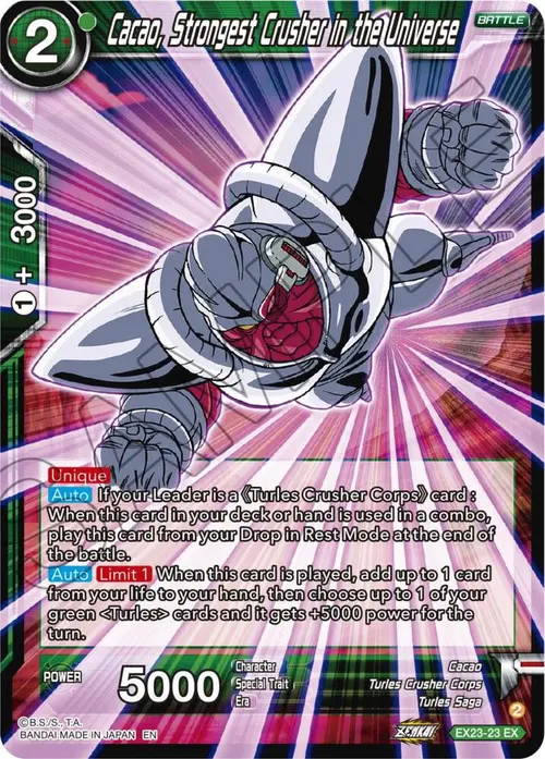 Cacao, Strongest Crusher in the Universe card art