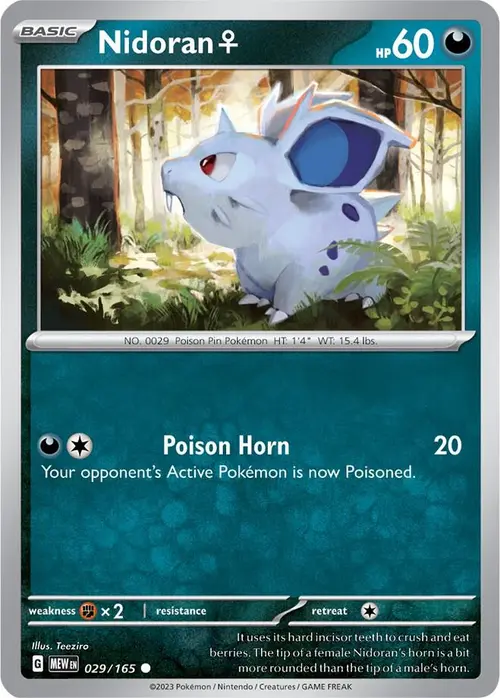 Nidoran F card art