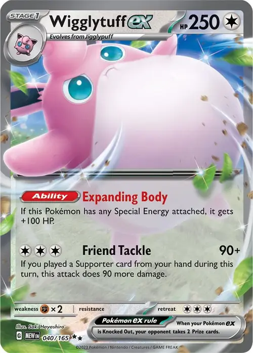 Wigglytuff ex card art