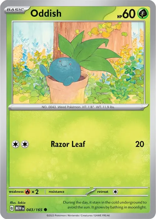Oddish card art