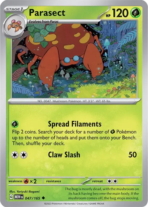 Parasect card art