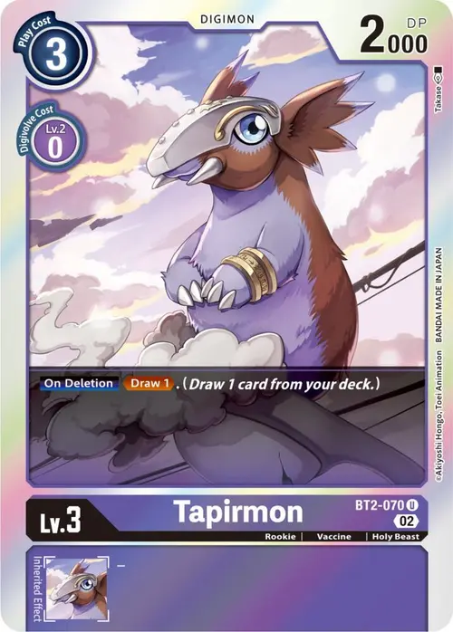 Tapirmon (Resurgence Booster Reprint) card art