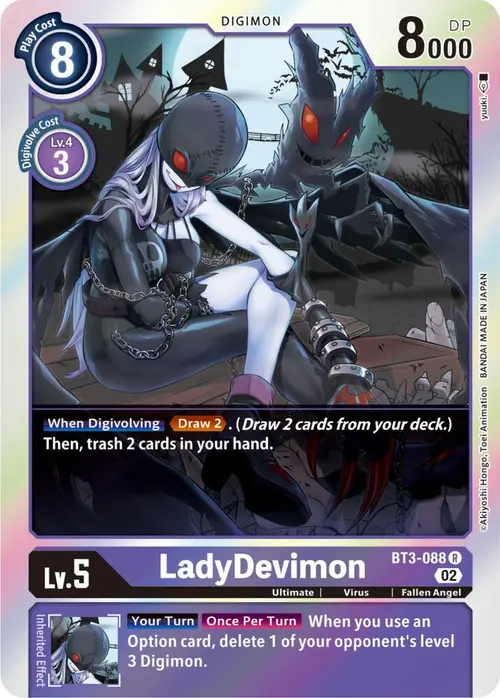 LadyDevimon (Resurgence Booster Reprint) card art