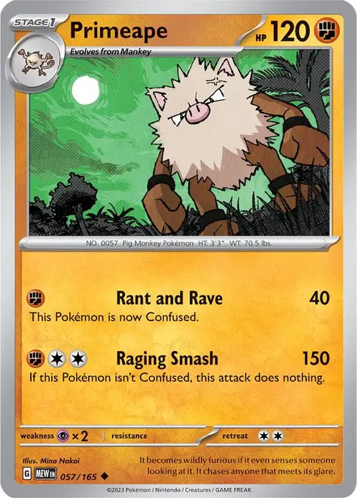 Primeape card art
