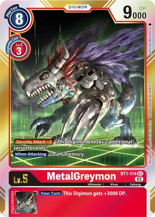 MetalGreymon (Resurgence Booster Reprint) card art