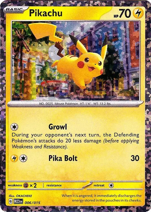 Pikachu card art