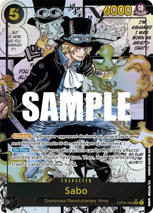 Sabo (Alternate Art) (Manga) card art