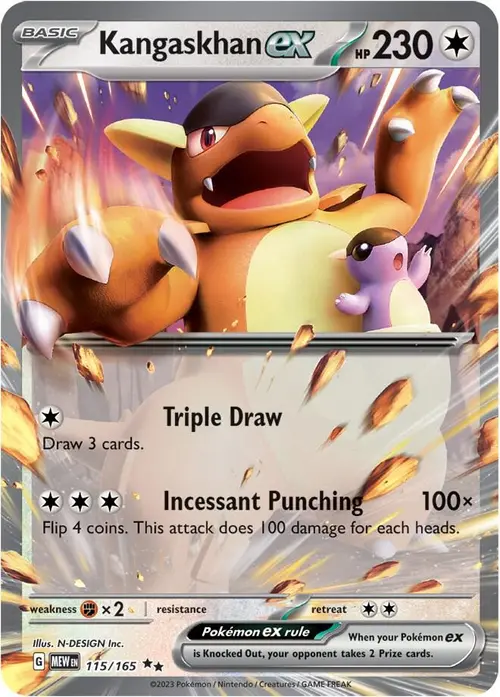 Kangaskhan ex card art