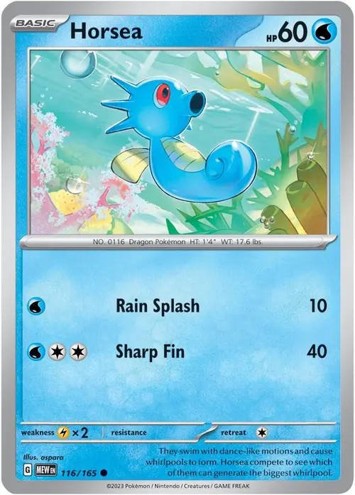 Horsea card art