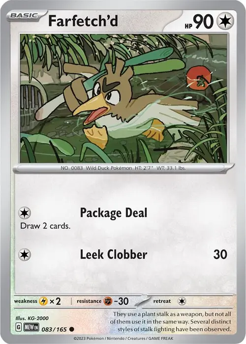 Farfetch'd card art