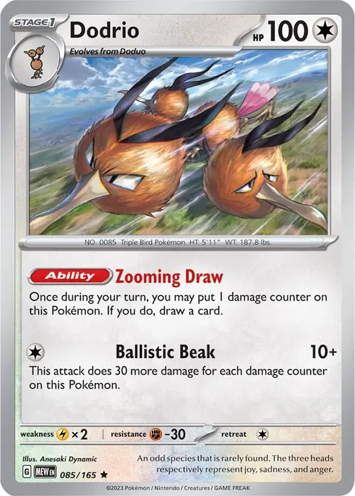 Dodrio card art