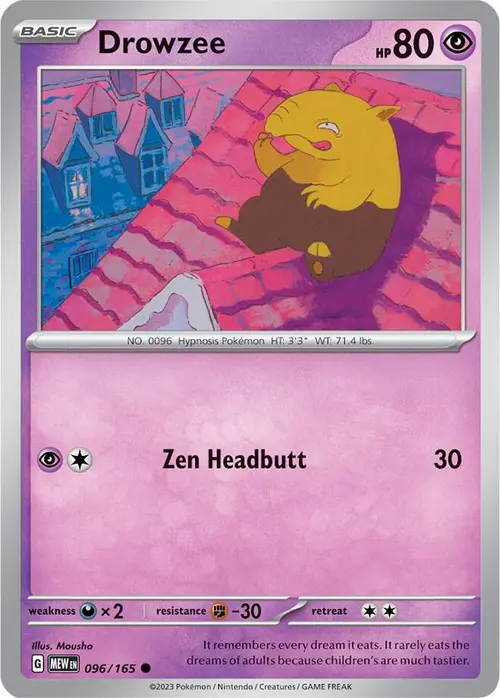 Drowzee card art