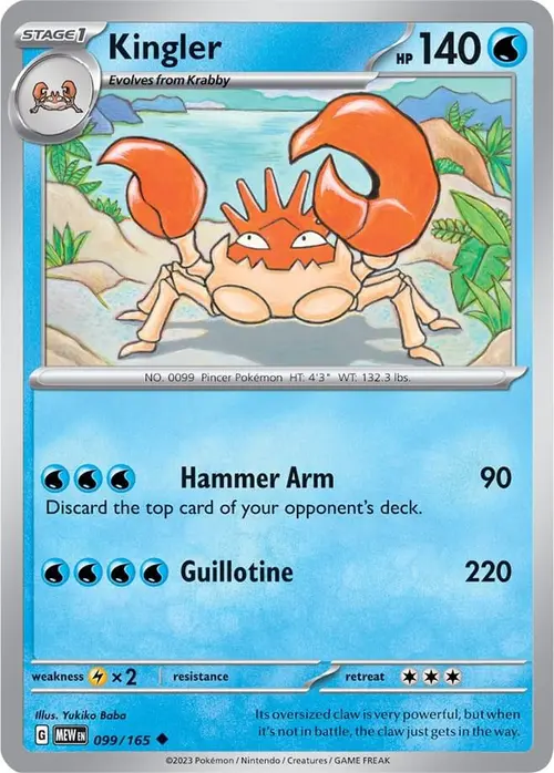 Kingler card art