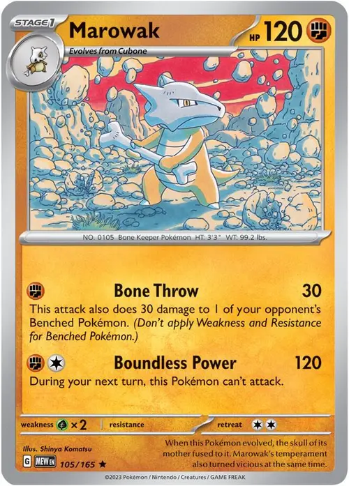 Marowak card art