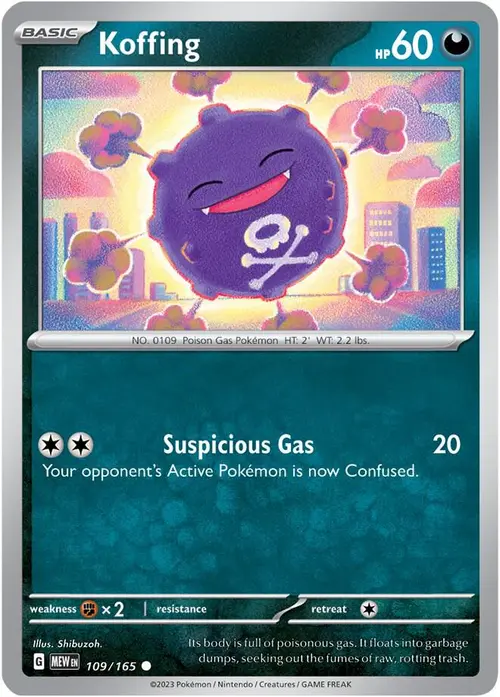 Koffing card art