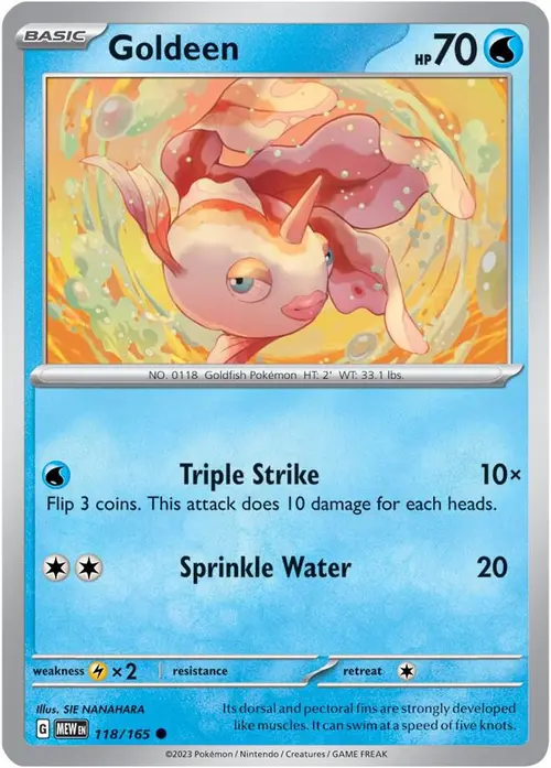 Goldeen card art