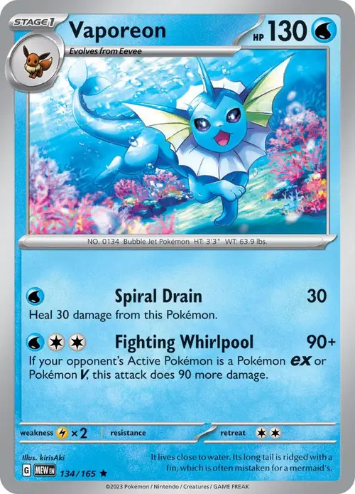 Vaporeon card art