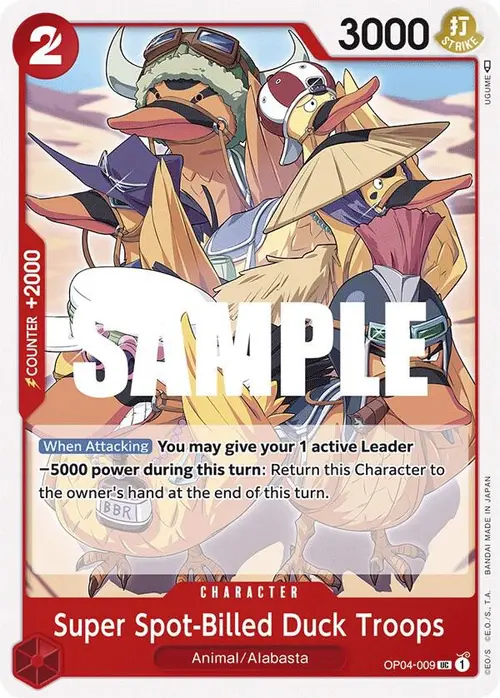 Super Spot-Billed Duck Troops card art