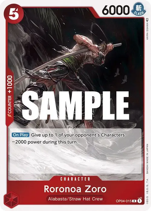 Roronoa Zoro card art