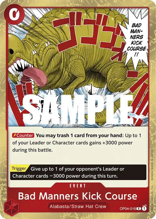 Bad Manners Kick Course card art
