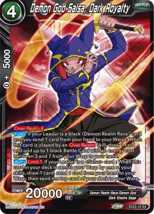 Demon God Salsa, Dark Royalty card art