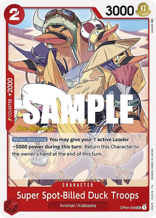 Super Spot-Billed Duck Troops card art