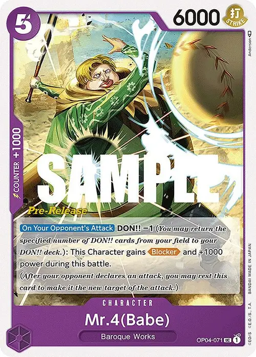 Mr.4 (Babe) card art
