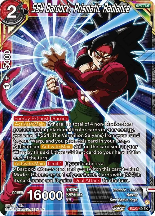 SS4 Bardock, Prismatic Radiance card art