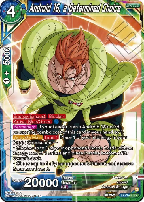 Android 16, a Determined Choice card art