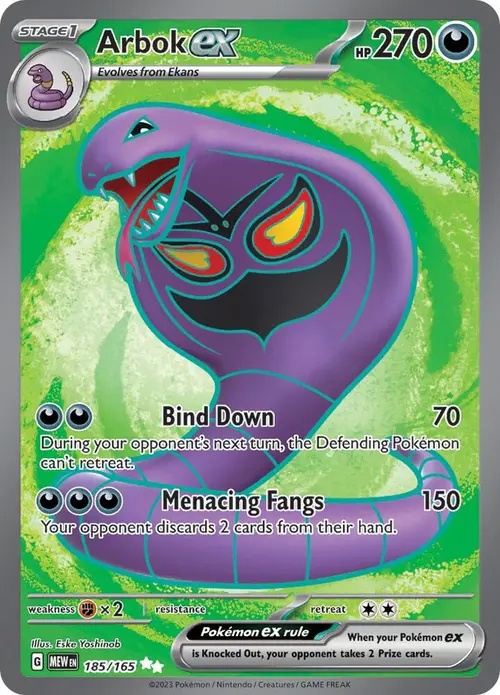 Arbok ex card art