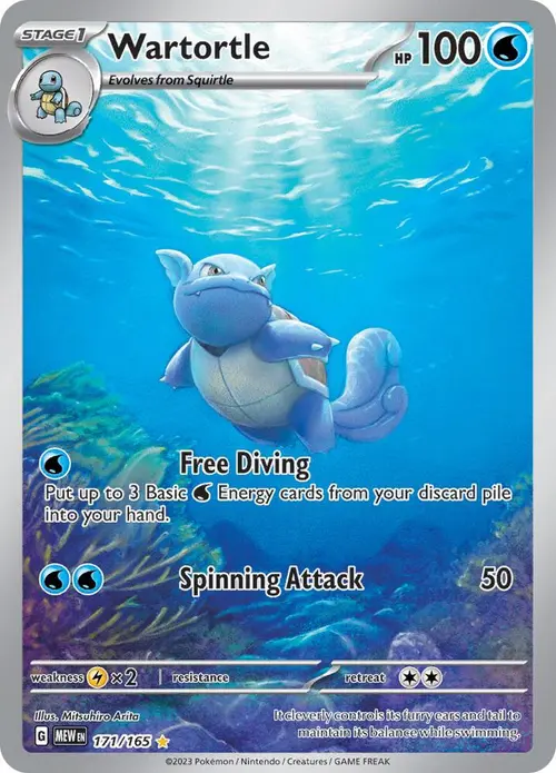 Wartortle card art